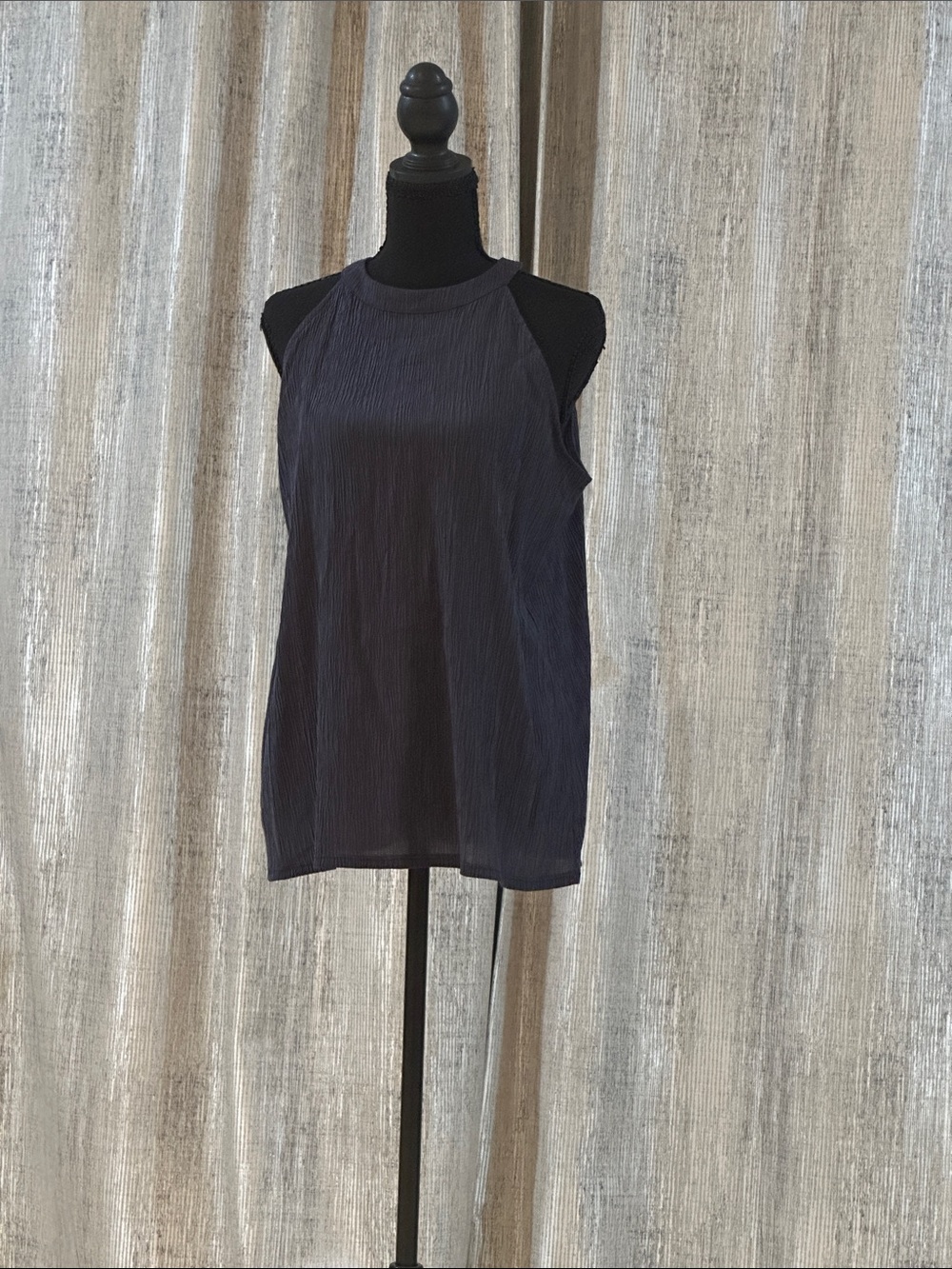 LOFT Navy Sleeveless Halter Tank Top